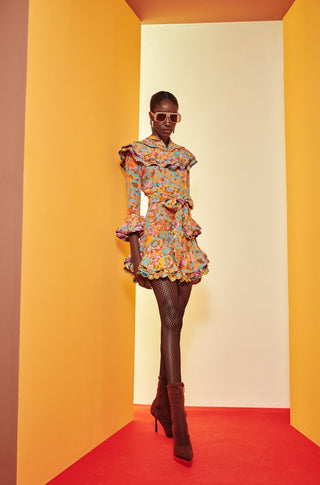 Manatier Dress - Orange