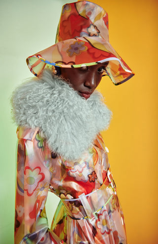 ABRIGO DE GABARDINA DE LINO