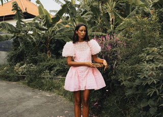 CELIA B AURI DRESS PINK