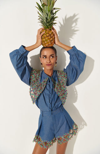 Begoña Top Blue - CELIA B