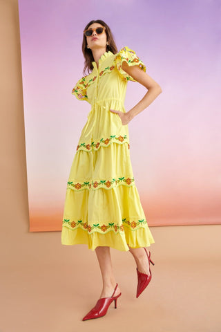 BORA BORA DRESS GREEN A - CELIA B