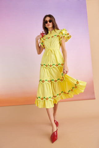 BORA BORA DRESS GREEN A - CELIA B