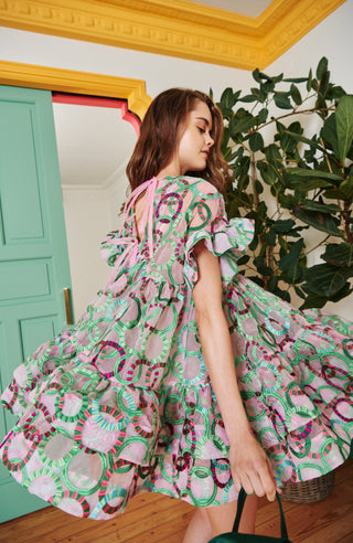 Coral Dress Green - CELIA B
