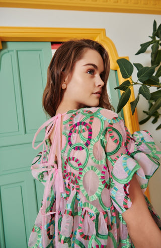 Coral Dress Green - CELIA B