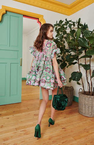 Coral Dress Green - CELIA B