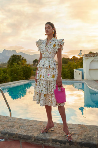 DELFINA DRESS WHITE - CELIA B