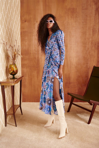 KAZBEK DRESS BLUE - CELIA B