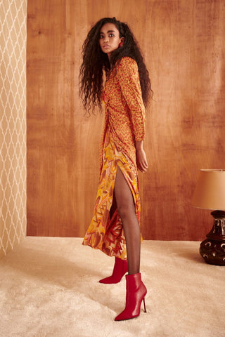 KAZBEK DRESS ORANGE - CELIA B