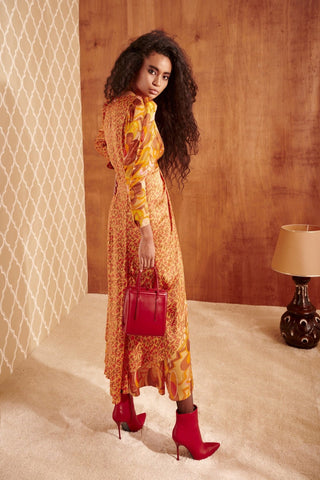 KAZBEK DRESS ORANGE - CELIA B