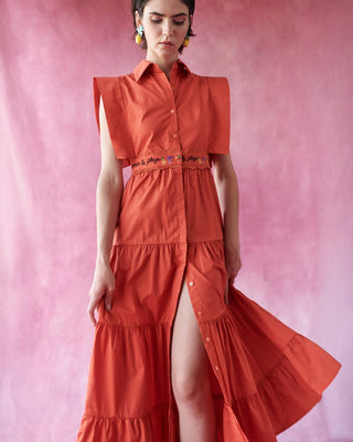 Lucero Dress Orange - CELIA B
