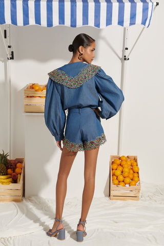 Rocío shorts blue - CELIA B