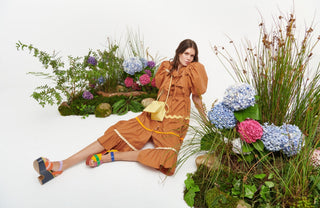 TYRA DRESS-BROWN - CELIA B
