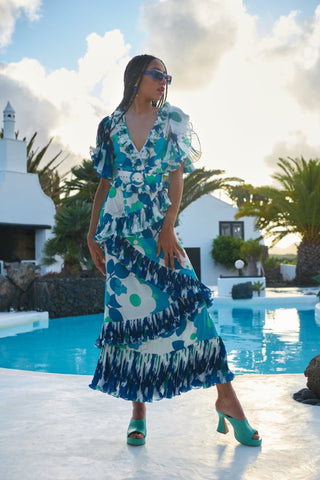 ZAFIRO DRESS - BLUE - CELIA B
