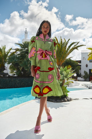 ZIRCON DRESS GREEN - CELIA B